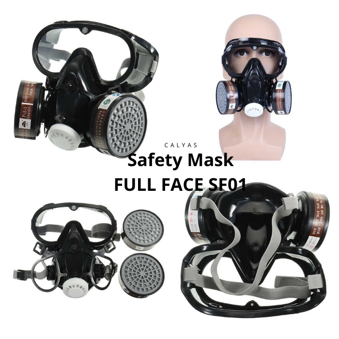 Masker Gas Respirator Full Face / Masker Cat Safety Industrial Mask