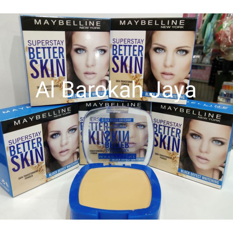 Bedak MAYBELLINE 2in1 (Kering & Basah) - Wonder Kuning
