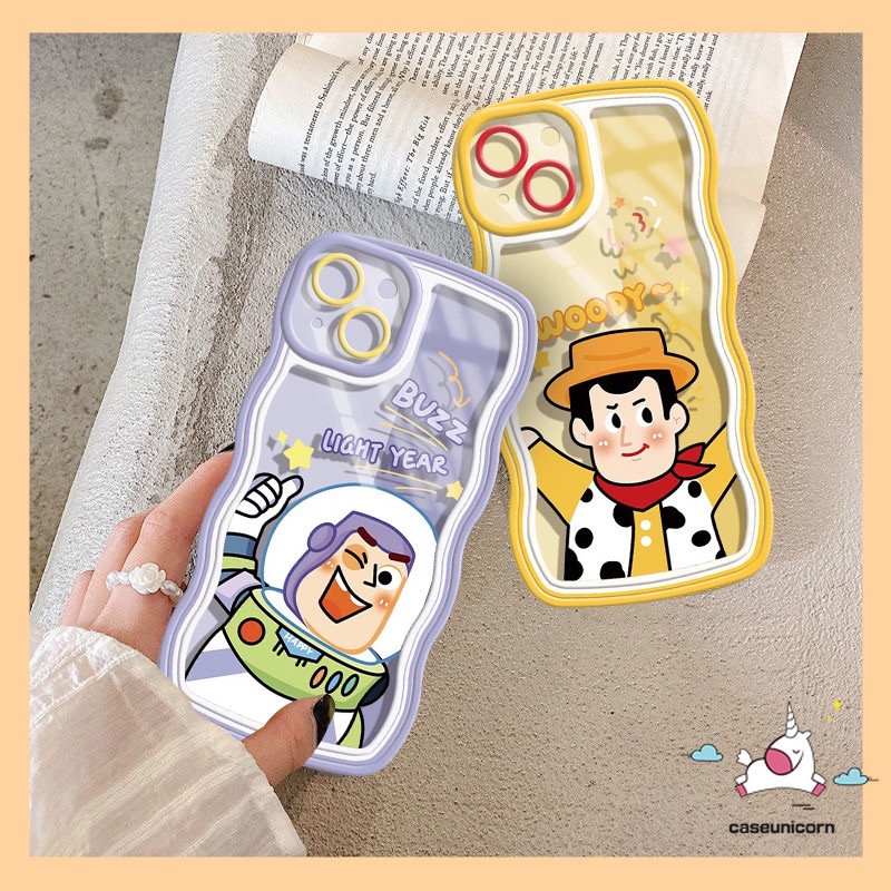 Case Mi 11T Pro POCO M3 X3 NFC Pro Redmi 12C 10C 10 9T 9 9A 9C NFC 10A Redmi Note10 11 10s 11s 10Pro 9pro 9s 9 8 11pro+Toy Story Lucu Buzz Lightyear Woody Wave Frame Sarung Soft Cover