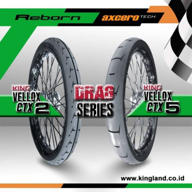 NEW RISET Ban Kingland King VELLOX CTX Drag Bike