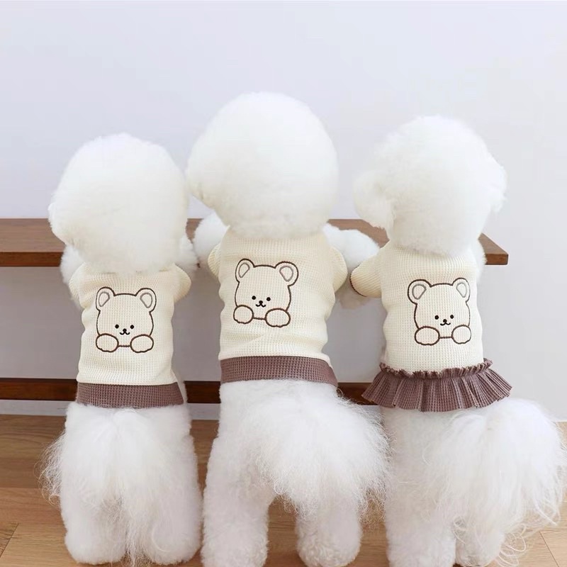 Brown Bear Top for Cat Dog Baju Anjing Kucing Lucu