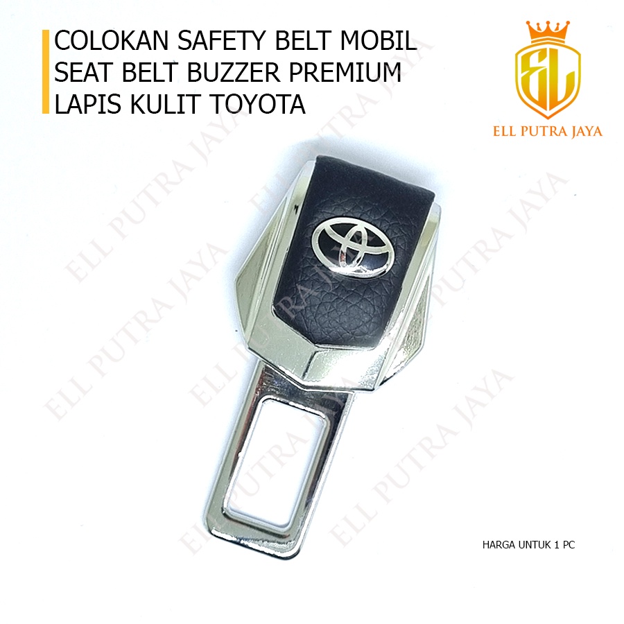 COLOKAN SEATBELT BUZZER / SEAT BELT BUCKLE MOBIL LAPIS KULIT TOYOTA