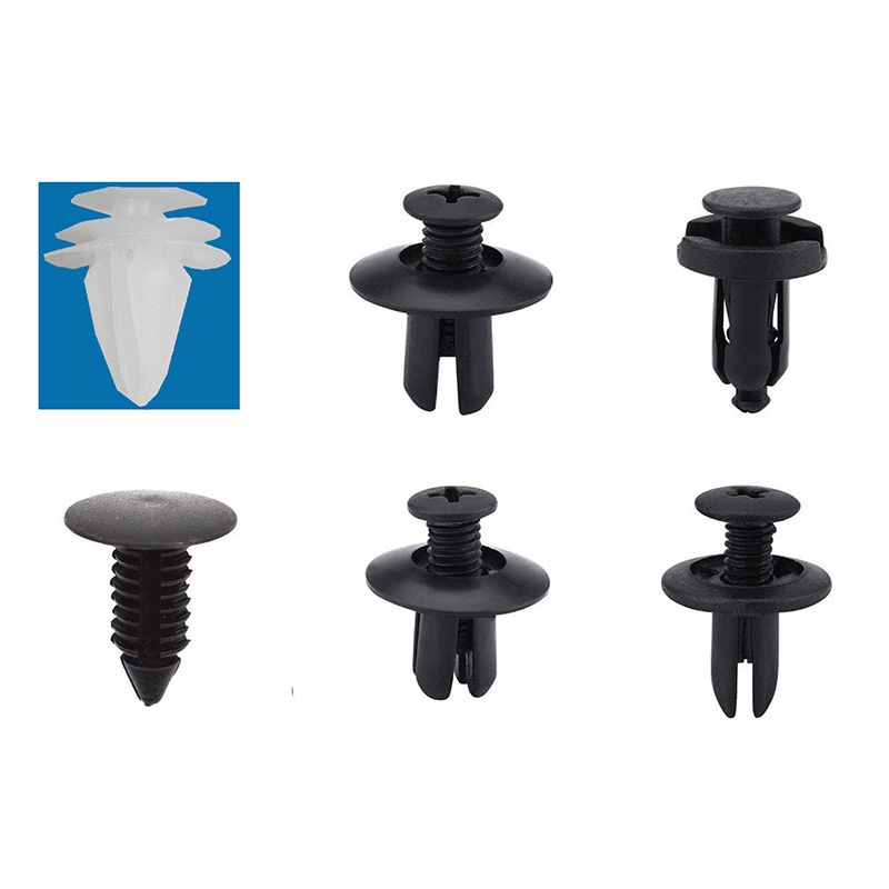 【100 Pcs】Baut Rivet Mobil/Klip Liner Rivet Kancing Mobil/Universal Car Push Pin Fasteners/Clip Trim Kit Mobil