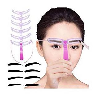 TERMURAH (Gagang) Alat Cetakan Alis Gagang 8 in 1 Eyebrow Template 8 IN 1 Alat cetak alis 8in1 Alat