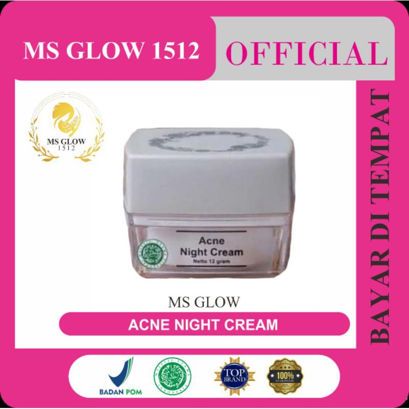 MS GLOW ACNE NIGHT MALAM