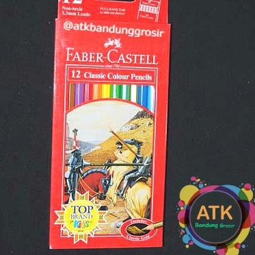 

New Pensil Warna Faber Castell Classic Colour Pencils 12 Long Panjang