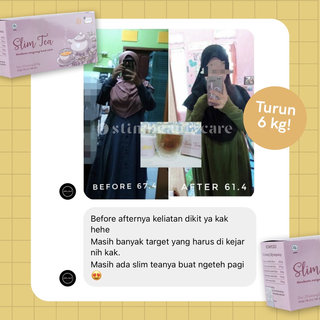 SLIMTEA &amp; SBC PELANGSING (FREE TUMBLR ) BY SLIMBEAUTYCARE (TEH PELANGSING / SLIMMING KAPSUL) BPOM HALAL