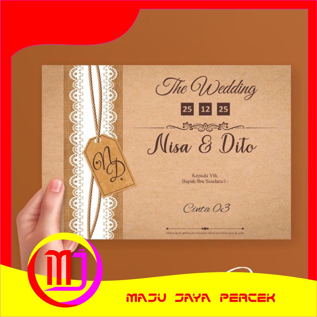 cetak undangan pernikahan cinta 03