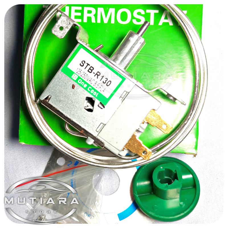 R130 Thermostat Kulkas | Set Knop + Tombol Defrost | Pengatur Suhu Semua Kulkas 1 dan 2 Pintu | LG Polytron Aqua Sanyo | Midea Maspion Panasonic | Toshiba Sharp Sanken | Samsung Mitsubishi