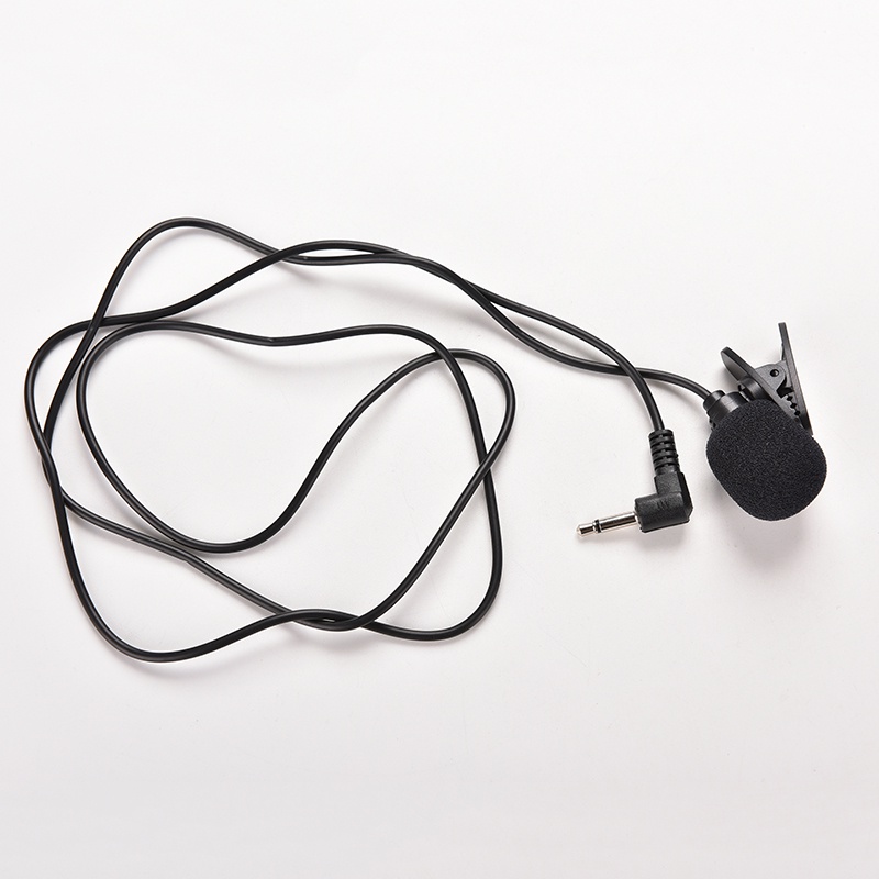 {LUCKID}3.5mm Mini Studio Speech Mic Microphone Clip On Lapel For PC Desktop Notebook