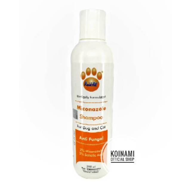 SHAMPO MICONAZOLE 200ml orange / SHAMPO KUTU kucing anjing / SHAMPO JAMUR / raid all