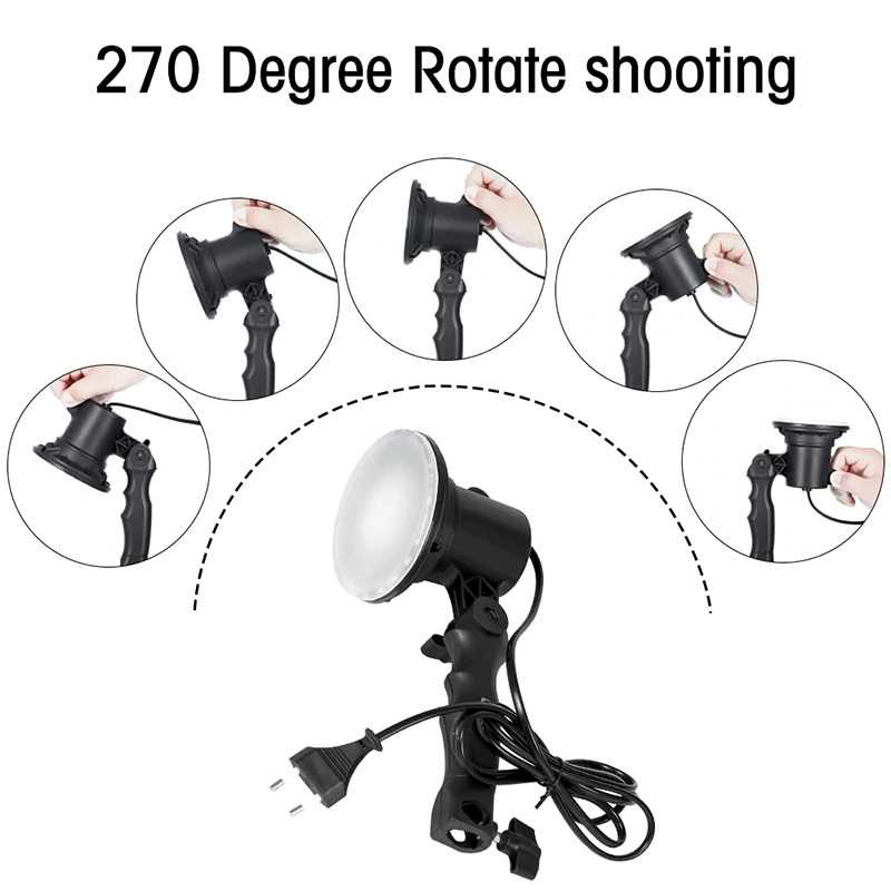 SH Lampu Portable Photo Studio 12W 5500K Light Stand 37cm - PSX-51