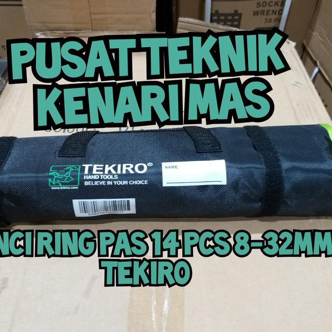 KUNCI RING PAS TEKIRO 8-32 MM 14 PCS / KUNCI RING PAS SET TEKIRO 8-32