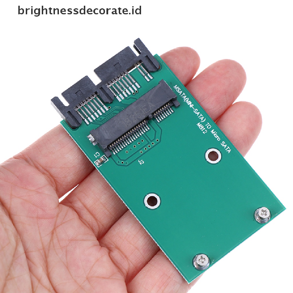 1 Pc Kartu Adapter Converter Mini PCIe PCI-e mSATA 3x5cm SSD To 1.8 &quot;Micro SATA