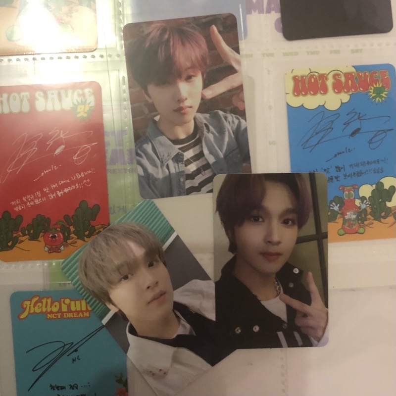 PC Photocard Haechan jisung Hot sauce Punch Hot Sauce Jewel