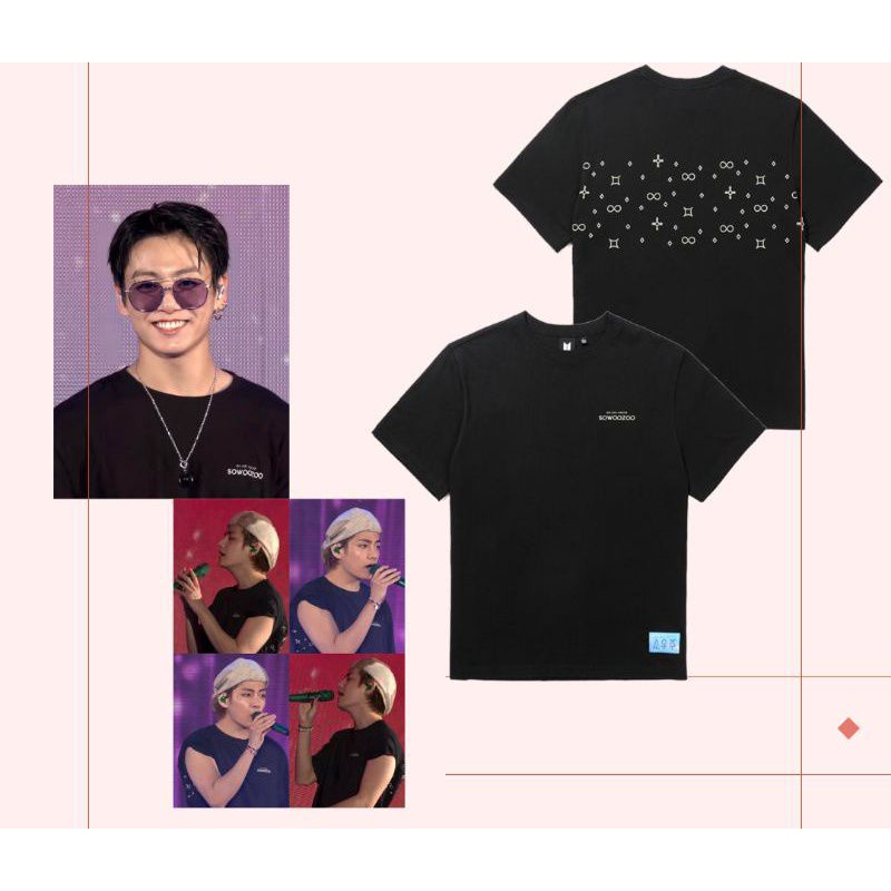 Kaos K-Pop BTS SOWOOZOO CONCERT belakang grafik (Freebies)