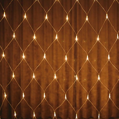 GSU8 Laimanice Lampu Hias Dekorasi Taman Model Jaring Led 1.5 X 1.5 Meter - Ek-04 - Warm White Or-i