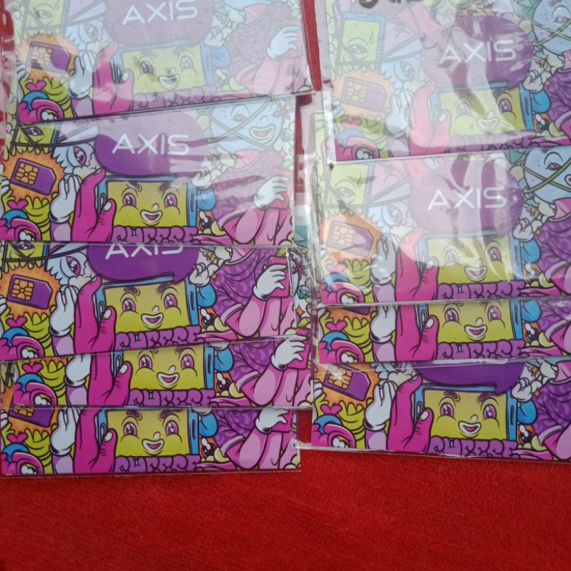 Kartu Axis 0k , min 50pcs