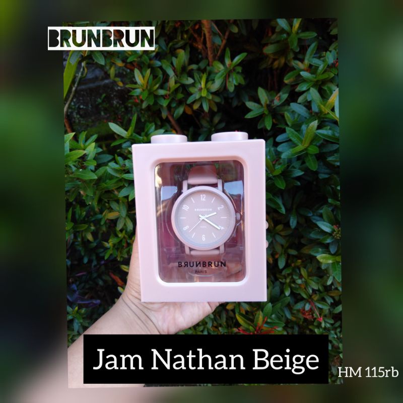 (siap kirim) Jam Tangan Cewek Nathan BEige Brunbrun