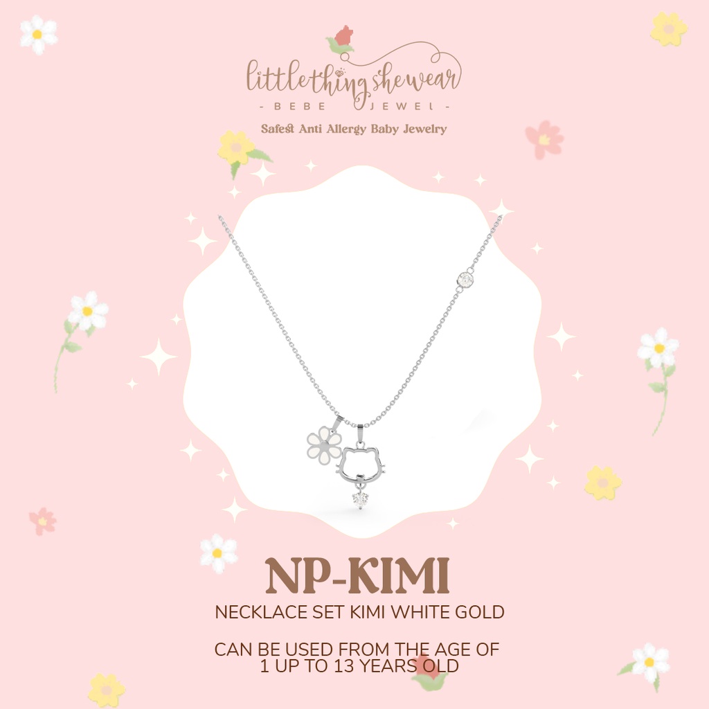 Set Kalung Dewasa Littlethingshewear NP-KIMI - Necklace Set Adult Kimi The Florist (Liontin + Rantai)