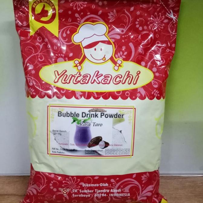 

YUTAKACHI BUBBLE DRINK POWDER RASA TARO / BUBUK TALAS PER 1 KG