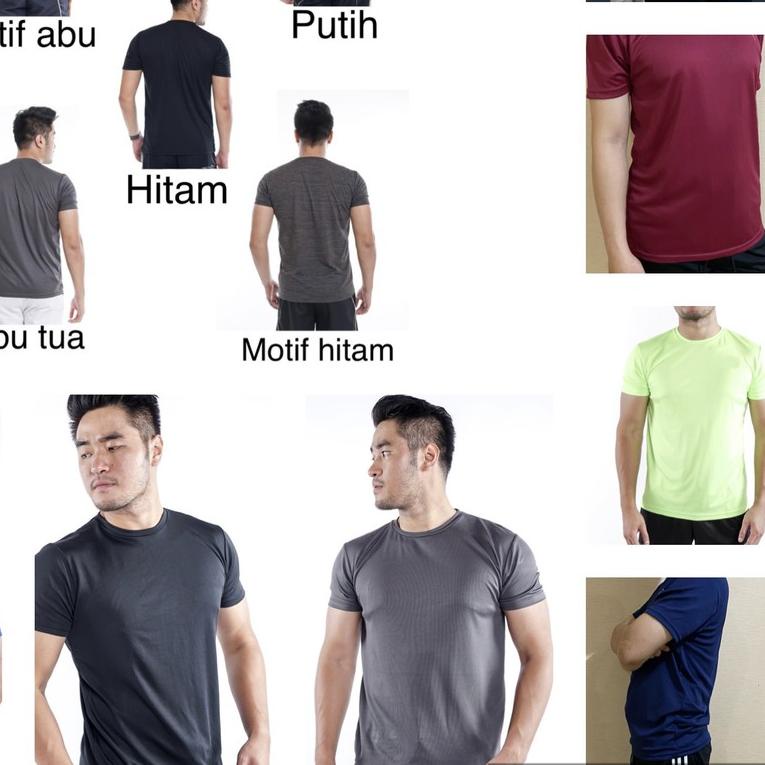 ✵ T-Shirt Dry Fit Olahraga / Baju Olahraga Pria dan Wanita UA01 / Kaos Olahraga Dry Fit ❈