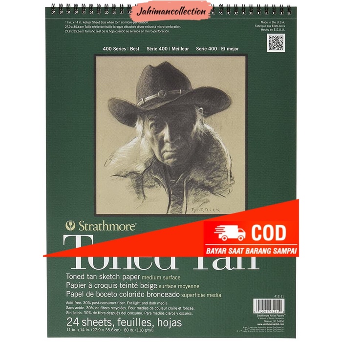 

✨ BISA COD ✨ Strathmore Toned Tan 11x14” 24 sheets