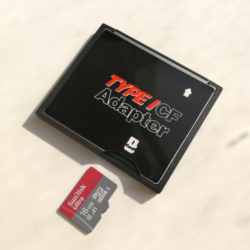 Btsg Professional Memory Card Adapter Single SDHC SDXC TF to CF Card Adapter Untuk Kamera Tipe I Konverter Kartu