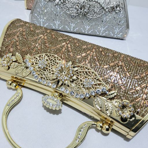 Tas Pesta Farnell Import Diamond Clutch Permata Rhinestones Mewah 2915/2901/2902