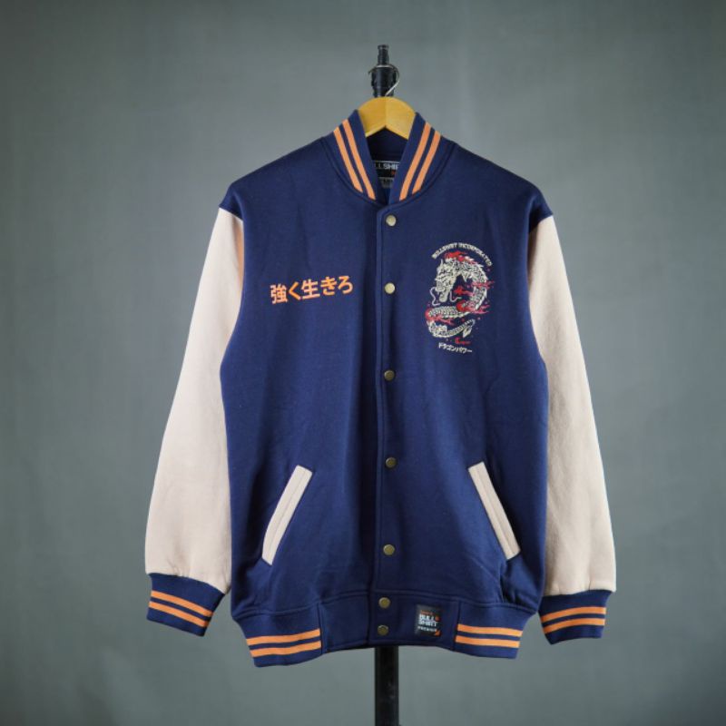 Jaket Varsity Bullshirt Limited Edition Jaket Distro Original Brand Lokal