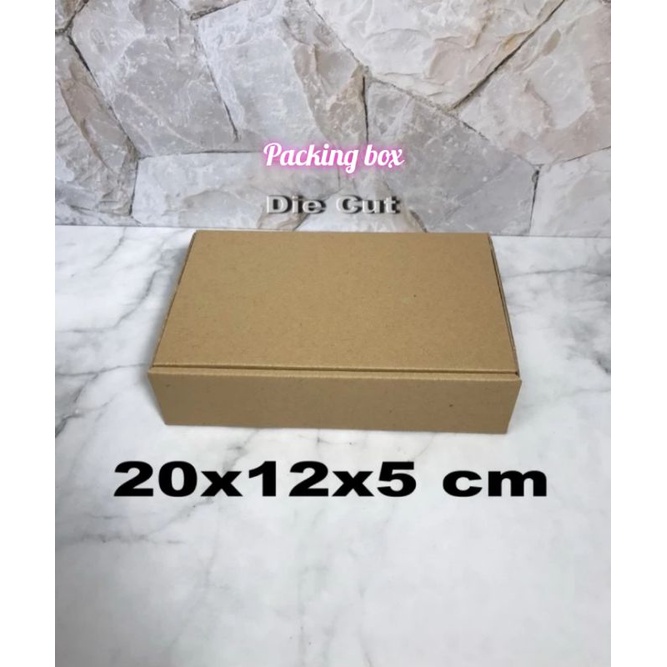 

kardus uk,20x12x5 cm box/karton die cut untuk packing dll