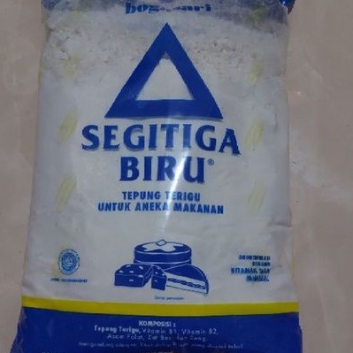 

Tepung terigu cap segitiga biru 1kg
