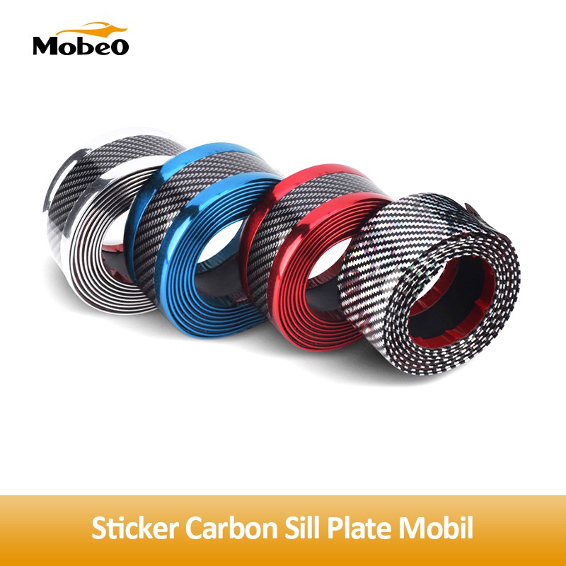 

Mobeo Sticker Carbon Pelindung Berbagai Bagian Mobil, untuk Sill Plate