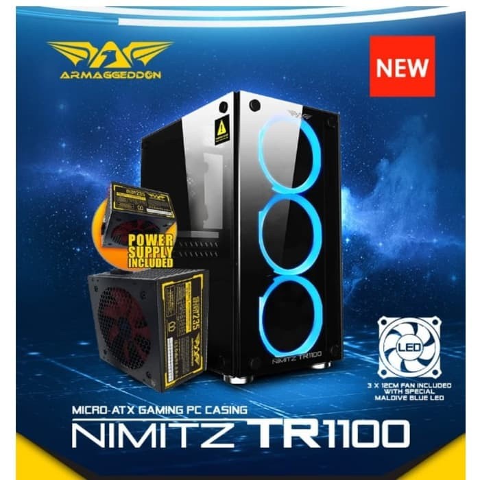 PC Rakitan Gaming E-Sport Core i3 Gen 10-RAM 8GB-NEMESIS 02 Series
