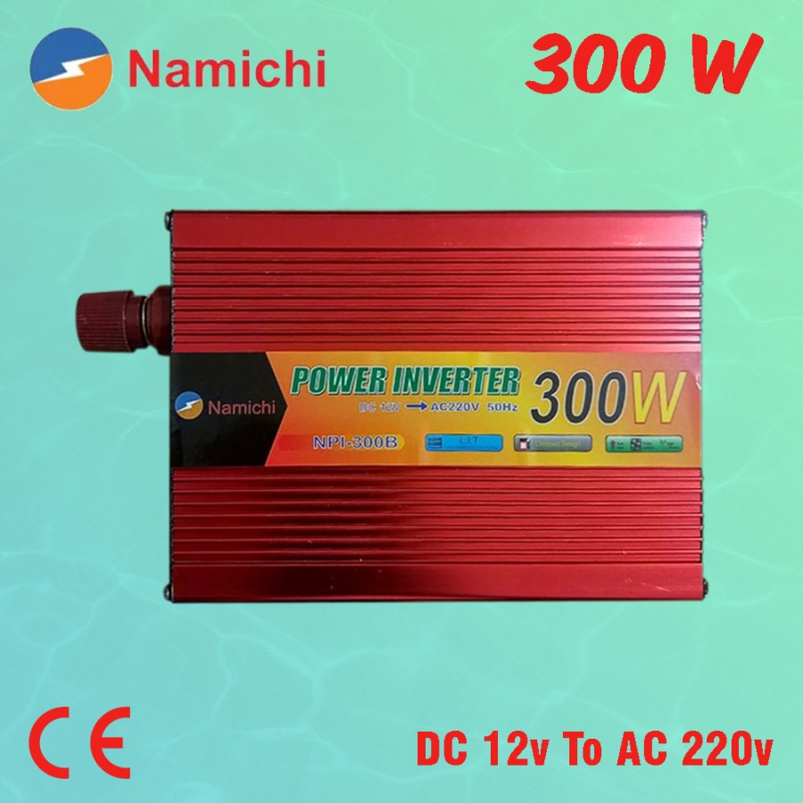 Power Inverter Perubah Arus Aki 12v to 220v 300 Watt NAMICHI