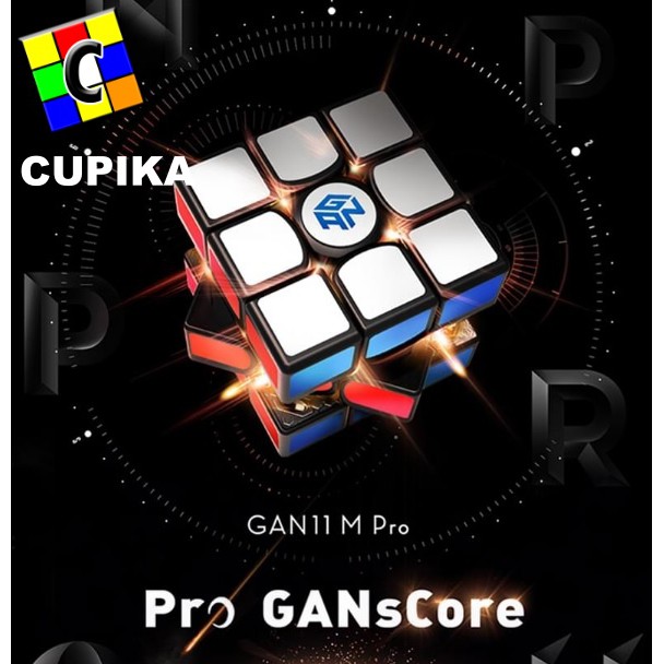 Rubik 3x3 Gan 11 M Pro Magnetic Primary Frosted Stickerless 3x3x3