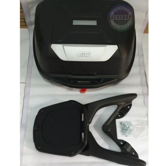 PAKETAN BOX MOTOR TOP BOX GIVI E43NTL + BREKET BOX NMAX OLD NMAX NEW