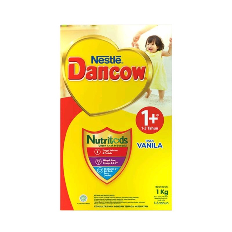 Dancow 1+ vanila/madu - Susu Dancow 1-3 tahun rasa vanila madu - Dancow 1+ 1kg - Dancow 1+ 1000g - D