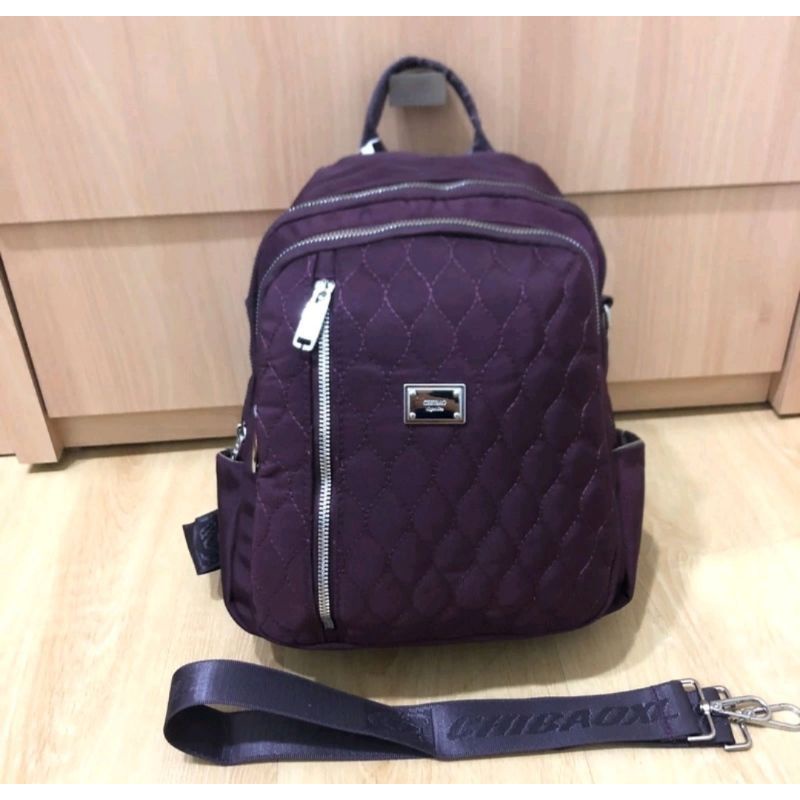 ORIGINAL Tas Ransel Chibao Wanita IMPORT KOREA Elegan Design Tebal Anti Air Best Seller Terbaru