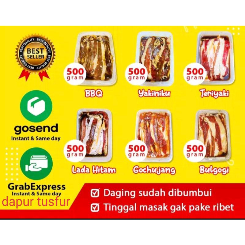 

Daging yoshinoya/ beef slice marinasi / daging marinasi