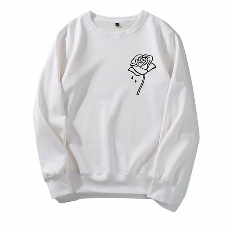 SWEATER JUST FLOWER / SWEATER WANITA TEBAL