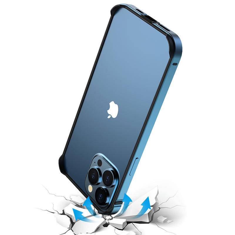 Case Bumper Metal Aluminum Alloy shockproof 2 in 1 Cover iPhone 12 13 Pro Max Mini 13