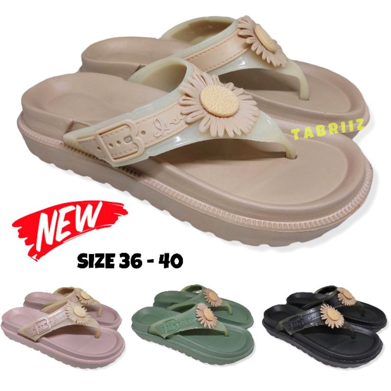 BARU Sandal Wanita NEW ERA Sandal karet ringan Wanita Sandal Cewek Original - Bahan Tebal Berkualitas Awet Trendi