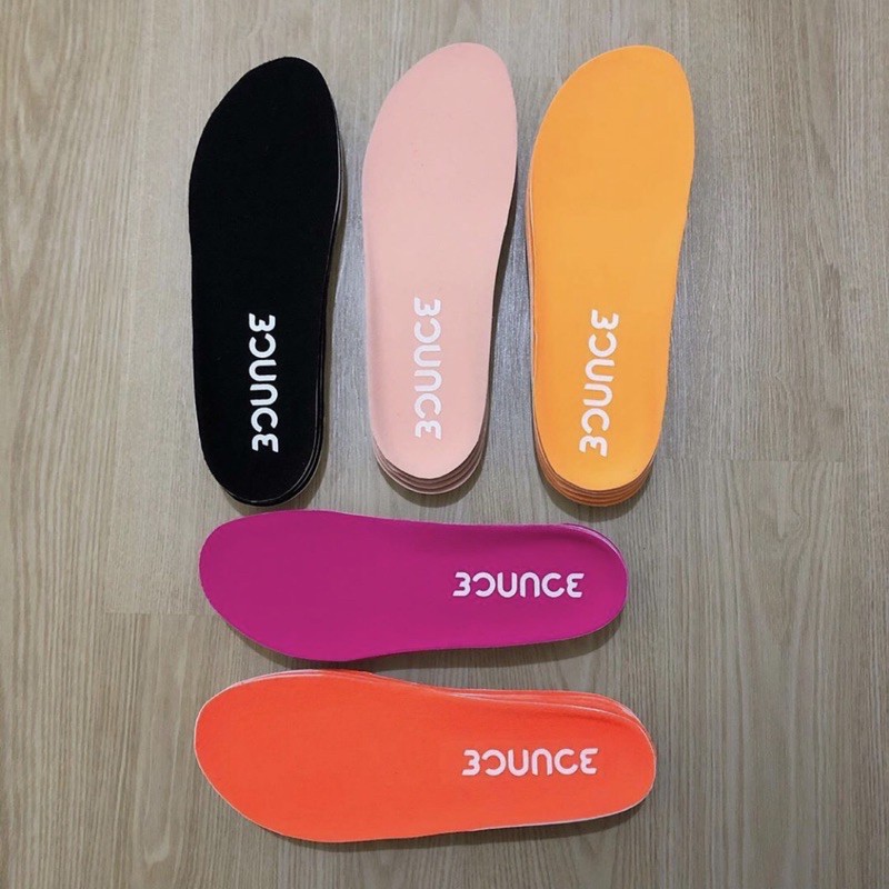 Alas Kaki Sepatu Insole Adidas Bounce Original Black Orange Pink