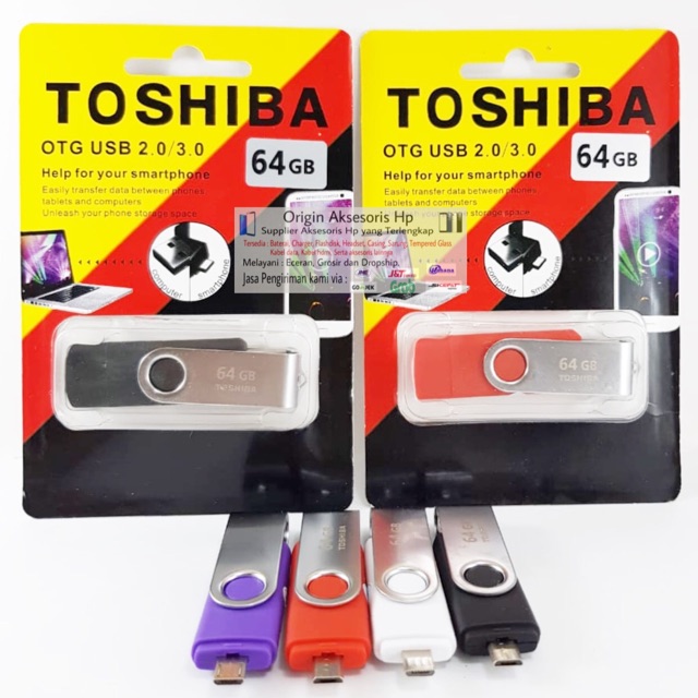 Flashdisk TOSHIBA OTG 64GB 64 GB Micro USB Original OEM Flashdrive