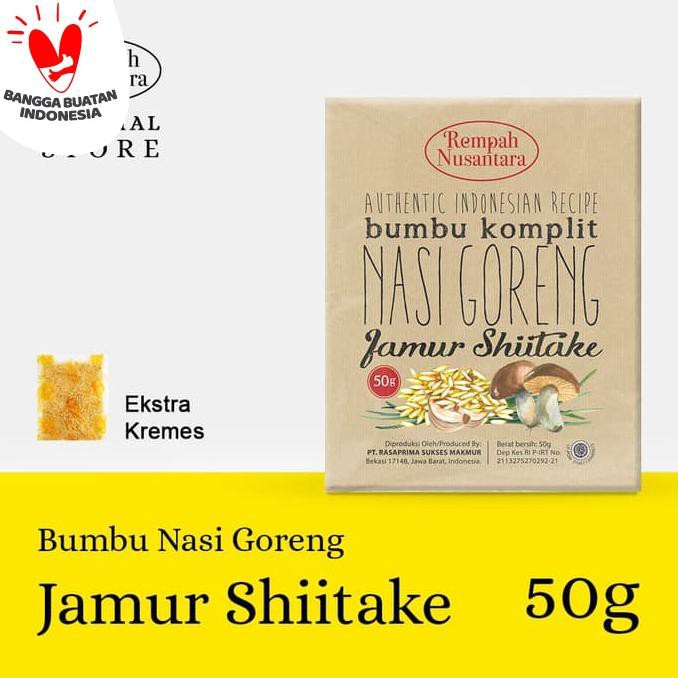 

Promo Awal tahun REMPAH NUSANTARA BUMBU NASI GORENG JAMUR SHITAKE (50 GRAM) Big Sale