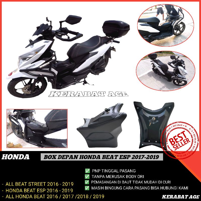 Kotak Box Depan Tengah Honda Beat Esp Sporty Eco 2016/17/18/19