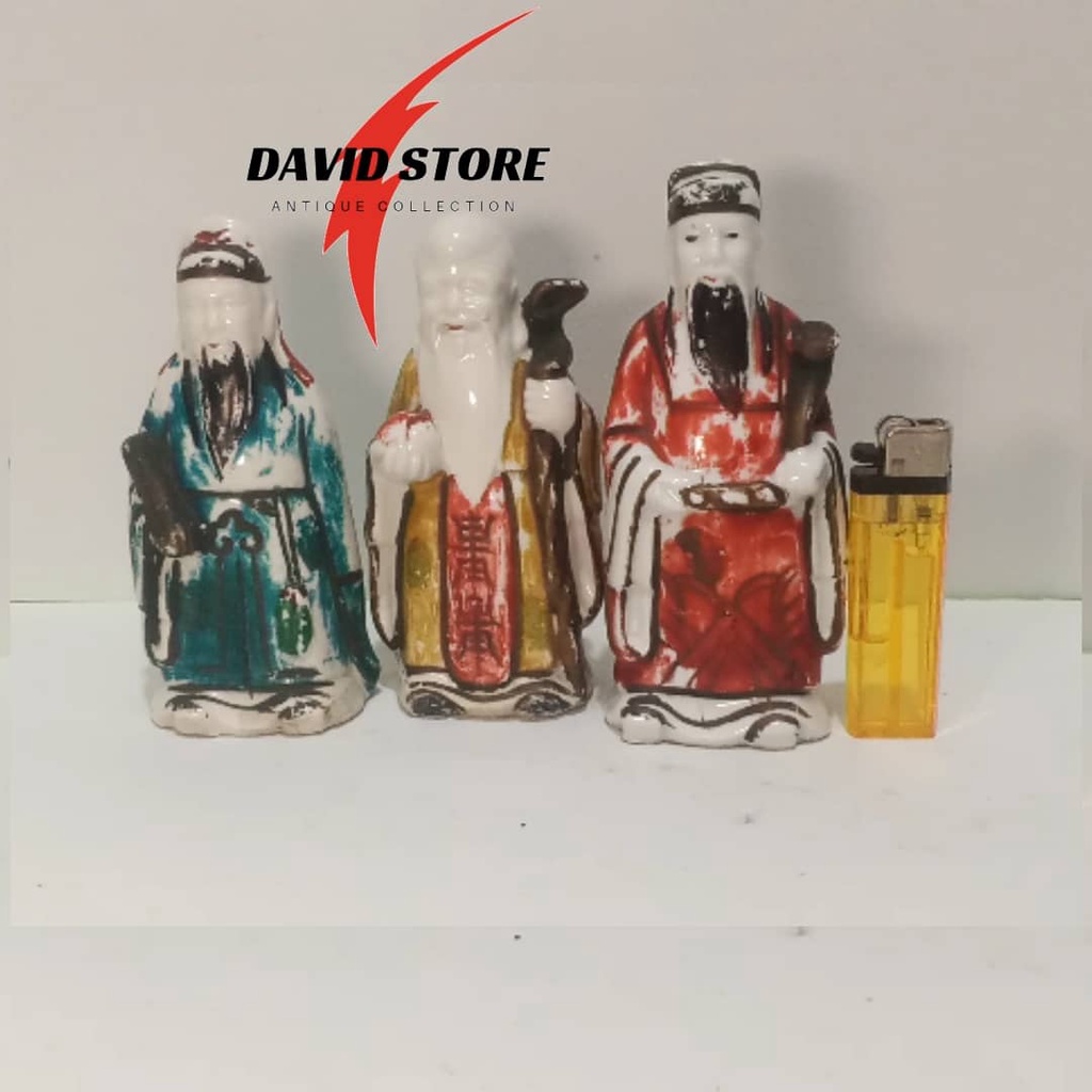 Barang Antik Patung 3 Dewa Kuno Jadul Antik