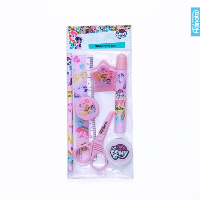 

My Little Pony Stationery Set 7 pcs / paket alat tulis - Adinata