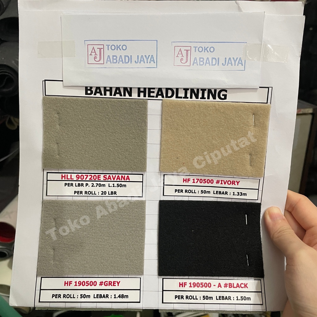 Bahan Kain Plafon Mobil Jepang